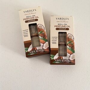 2 Yardley London Naturally Inspired Coconut Roll On Perfume Oil Aromatherapy
